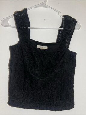 Aeropostale Black Lace Camisole with Wide Straps
